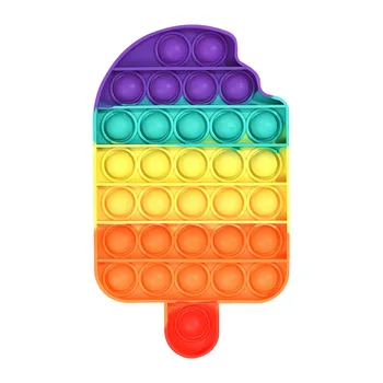 Vaivorykštė Ledų Stumti Burbulas Fidget Jutimo Žaislai Vaikams Suaugusiųjų Antistress Žaislai Vaikams Autizmo Įtempių Dimple Figet Žaislai