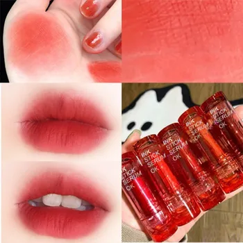 6 Spalvų Raudonų Rožių Persikų Lūpų Ilgalaikis Drėkinamasis Velvet Matte Lūpų Dažų Atsparumas Vandeniui Makiažas Lūpų Stick Maquiagem