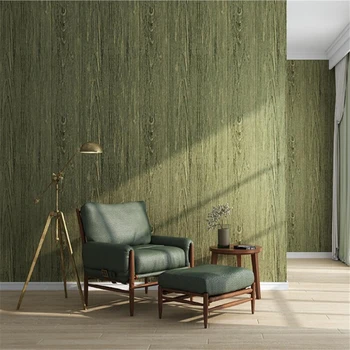 Retro mėlyna žalia balta medienos tekstūros tapetai gyvenamasis kambarys, valgomasis neaustinių fono sienos popieriaus, medžio imitacija, žurnalo spalva фотообои