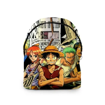 Mados Sąsiuvinis Peties Kuprinės Mokyklos Krepšiai, Anime One Piece 3D Oksfordo Vandeniui Kuprinė vaikams daugiafunkcį kelioniniai Krepšiai