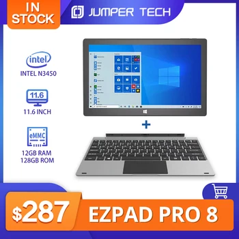 Tablečių Jumper EZPad Pro8 11.6 inch1920*1080 (IPS 12 GB RAM 128 GB ROM Jutiklinis Ekranas Tabletės Su Klaviatūra Ezbook Windows10