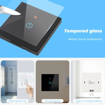 Wifi Smart Šviesos Jungiklis Stiklo Ekranas Touch Panel Valdymas Balsu Belaidžio Sienos Jungikliai Nuotolinio 1/2/3 Gauja