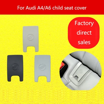 1Pcs Automobilio Galinės Sėdynės ISOFIX Vaiko Tvirtinimo Lizdas Apdailos Dangtelio Pakeitimo Audi A4/A6 2009-2018 ABS Automobilių Apdailos