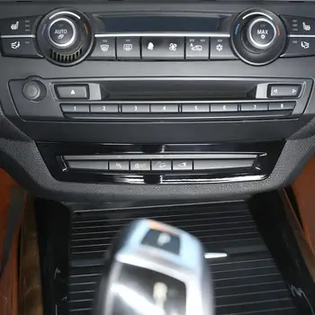 Interjero Juostelės Blizgus Juodos spalvos ABS Plastiko Automobilių Vairavimo Pagalbos Kontrolės Rėmo Apdaila BMW X5 E70 