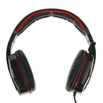 Ausines Dialogo HGK-17 Gan-Kata, žaidimų, full-size, mikrofonas, 3.5 mm, 2 m, juoda-raudona 1771003 Ausinės &
