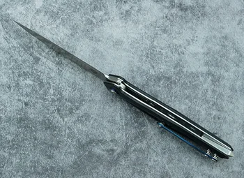 LEMIFSHE naujas sulankstomas peilis D2 ašmenys G10 Anglies pluošto rankena kempingas medžioklės kišenėje virtuvės praktinių vaisių peilis EDC įrankis