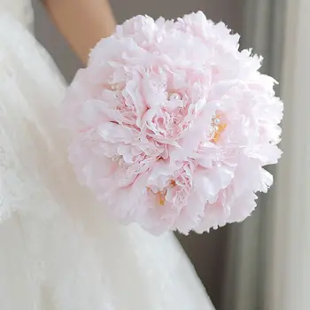 Pink Peony, Vestuvių Gėlės, Vestuvių Puokštės Dirbtinis Vestuvių Puokštė De Mariage Rose