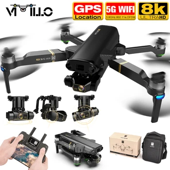 KA Vienas Naujas GPS 4K Drone 3 Krypties Gimbal Profesionalų Fotoaparatą, 5G WIFI FPV Dron 1.2 KM Skrydžio Atstumas Brushless Variklio RC Quadcopter