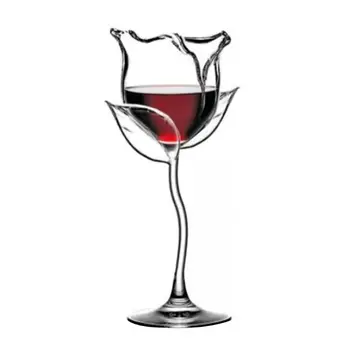 Išgalvotas Red Wine Goblet Vyno Kokteilis Akinius 100ml Rožių Žiedų Formos Vyno taurė P