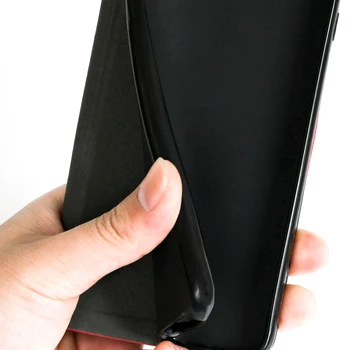 Prabanga PU Odos Atveju Lenovo K5 Žaisti Flip Case For Lenovo K5 Žaisti Telefono dėklas Minkštos TPU Silikoninis Galinio Dangtelio