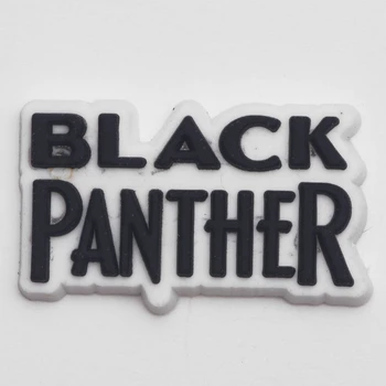 1 vnt. Originalių Batų Pakabukai Black Panther PVC Croc Priedai Papuošalų, lūpų JIBZ Žavesio Sklendė, skirta Vaikų Šalis Kalėdos Dovanas