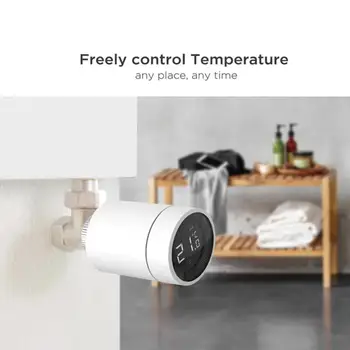 Tuya Smart Home ZigBee TRV Termostatas Radiatorių Sklendės Pavara Programuojamas Temperatūros Reguliatorius Paramos Alexa, Google 