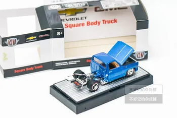 M2 mašinos, 1:64 1976 GMC SIERRA GRANDE Rinkti Aikštėje kūną sunkvežimis automobilių žaislas die-casting imitavimo modelį