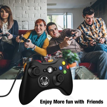 Xbox 360 Laidinį Žaidimų Valdiklis Gamepad su Dviguba Vibracija 