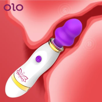 OLO 10 Greičio G-taško Vibratorius Stebuklinga Lazdele Masažas Stick Klitorį Stimuliuoja AV Stick Silikono Sekso Žaislai Moters Moterų Masturbacija