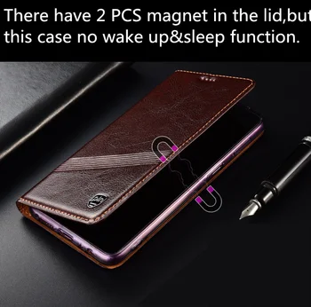 Natūralios Odos Magnetinis Dėklas Padengti Atveju Kortelė Kišenėje HTC 20 Pro/HTC U20 Telefono Dėklai Su Stovu Funda Coque 