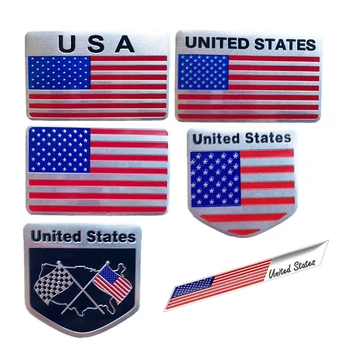 JAV Vėliava Jungtinės amerikos valstijos Plonas Aliuminio Etiketės, Emblemos 