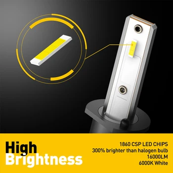 2vnt AUXITO LED H1 6000K Automobilių Žibintų Lemputė Ford Focus 