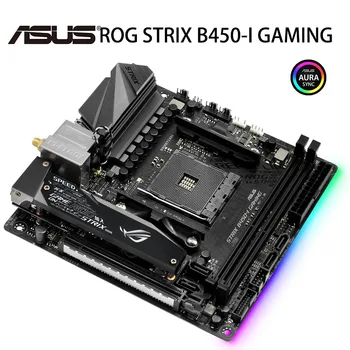 Lizdas AM4 Asus ROG STRIX B450-aš ŽAIDIMŲ Plokštė AMD Ryzen DDR4 32GB M. 2 SSD HIFI 2.4/5 ghz AMD B450 Žaidimų Placa-mãe AM4 Naujas