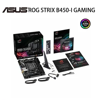 Lizdas AM4 Asus ROG STRIX B450-aš ŽAIDIMŲ Plokštė AMD Ryzen DDR4 32GB M. 2 SSD HIFI 2.4/5 ghz AMD B450 Žaidimų Placa-mãe AM4 Naujas