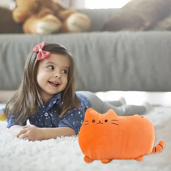 Pliušas Pagalvės Minkštas Pliušinis Cute Kačių Formos Pagalvė Pagalvėlės Sustiprinti Sofa Žaislas Namų Dekoro Vientisos Spalvos Gimtadienio Dovana Žaislai Vaikams