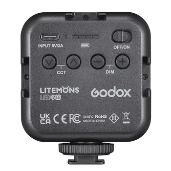 Godox 6R RGB Led Vaizdo įrašo Šviesa 1800mAh Li-ion Baterija 13 FX Efektai 