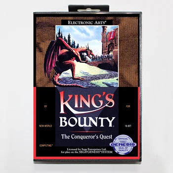 King 's Bounty The Conqueror Quest 16bit MD Žaidimo Kortelės Sega Mega Drive/ Genesis
