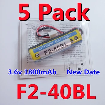 5vnt Nauji Originalūs F2-40BL ER6 AA 3.6 V 1800mAh PLC Ličio Baterija Baterijos ( Galima Pakeisti ER6C )