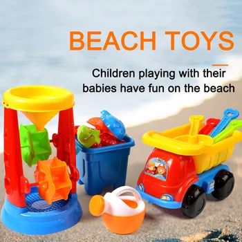 Naujas 11 Gabalas Paplūdimys Smėlio Žaislas Rinkinys Smėlio Žaisti Smėliadėžė Žaislas Vasaros Lauko Žaislų Mini Paplūdimio Transporto Sunkvežimių Vaiko Dovana Игрушки