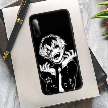 Anime, Manga Tokijo Ghouls Juoda Silikono Mobilųjį Telefoną Padengti 