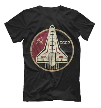 Sovietų Kosmoso Programa Rusija SSSR, CCCP Buran T-Shirt. Vasaros Medvilnės trumpomis Rankovėmis O-Neck T Shirt Mens Naujas S-3XL