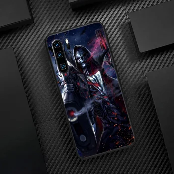 Grim Reaper Kaukolės Skeletas Telefoną Atveju Huawei P Mate 10 20 30 40 Pro Lite Smart 2019 2021 juoda atsparumas Vandeniui Minkštas Funda