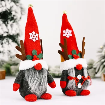 Santa Gnome Lėlės Rudolph Elnių Kalėdų Pakabukas Kalėdų Dekoracijas namams Medžio dekoro Naujųjų Metų 2021 Kalėdų Dovanos Vaikams