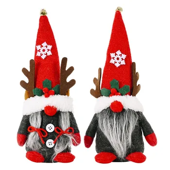 Santa Gnome Lėlės Rudolph Elnių Kalėdų Pakabukas Kalėdų Dekoracijas namams Medžio dekoro Naujųjų Metų 2021 Kalėdų Dovanos Vaikams