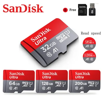 Sandisk Naujos Ultra Micro SD 512 GB 400GB 256 GB 200GB 128GB 64GB 32GB 16GB 120MB/s SD/TF Flash Kortelės Atminties Kortelė microSD Telefonų