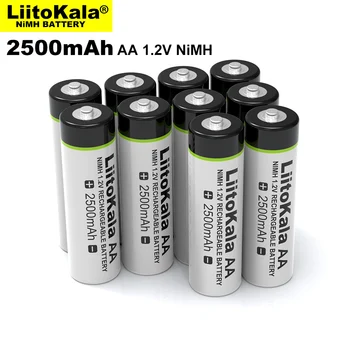 8PCS Liitokala 1.2 V AA 2500mAh Ni-MH Baterija, dėl Temperatūros ginklą Nuotolinio valdymo Pelės žaislas Elektrinis ventiliatorius Baterijos