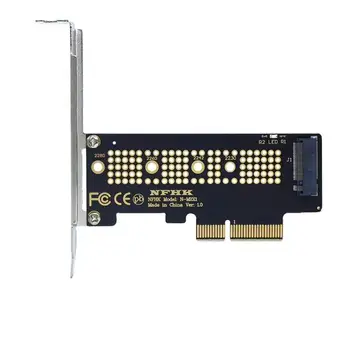 NVMe M. 2 NGFF Adapteris, SSD Į PCIe Card M2 Klavišą M Vairuotojas Su Silikono Aušinimo Padas Kietojo Disko Adapteris Paramos PCIe X1x4x16 Lizdas