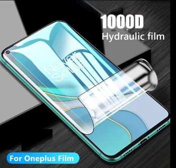 Hidrogelio Filmas Oneplus 8T 7t 7 8 9 Pro Screen Protector Filmas Oneplus 6 5 3 T Nord N10 5G Ne Grūdintas Stiklas