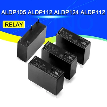 2VNT 5A Relay ALDP105 ALDP112 ALDP124 ALDP112 5V (12V 24V 5A 250V 4PIN grupė normaliai atviras ALD112 12V 3A