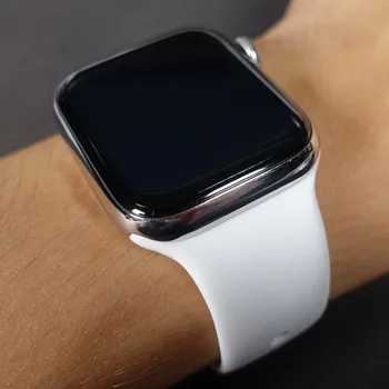 Dirželis Apple Watch Band 44mm 40mm 38mm 42mm Smartwatch Gumos Sporto Silikono Watchband Diržo Apyrankę iWatch 