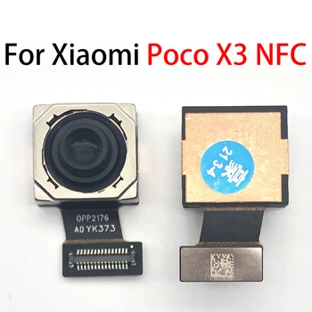 Originalus Galinis galinė vaizdo Kamera Už Xiaomi Mi Poco X3 NFC Pagrindinis Susiduria Kamera Modulis Flex Kabelis Pakeitimo Atsarginės Dalys