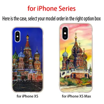 Saint vasilijus ' s cathedral Rusijoje soft Case for iPhone 12 11 Pro X XS Max XR 8 7 6 Plius 5s SE 2020 M S 6.1 Mini Dangtis