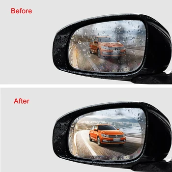2vnt Automobilio galinio vaizdo veidrodis atsparus vandeniui ir anti-rūko filmas Renault Megan Modus Clio 