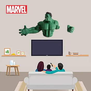 Stebuklas Keršytojas Hulk žmogus-Voras Ironman Veiksmų Skaičiai 3D Puzzle, Popieriniai Anime Popieriaus TV Sienos Meno Skulptūra Vaikas Kalėdų Dovana
