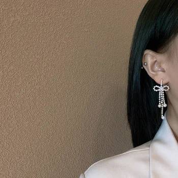 Super flash lankas pilnas kutas auskarai pietų korėjos dizaino temperamentas auskarai moterų mada web įžymybė auskarai