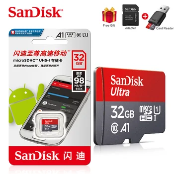 Originalios Sandisk Ultra Micro SD 16GB 32GB 64GB 128GB 256 GB 400GB Micro SD Kortelė TF Flash Kortelės Atminties Kortelė microSD Telefonų