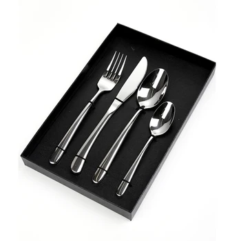 Stalo dovanų dėžutė sutirštinto 304 kepsnys peilis ir šakutė elegantiškas serijos Vakarų stalo įrankiai rinkinys iš nerūdijančio plieno indai