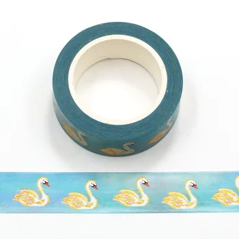 15mm*10m Mielas swan Kvapų Washi Tape Dekoratyvinis Lipnia Juosta Decora 