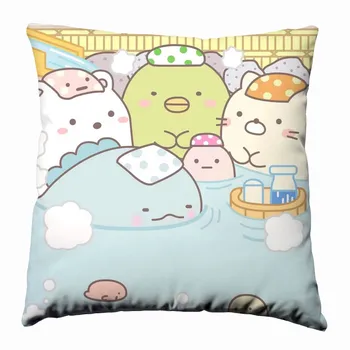 Anime, Manga Sumikko Gurashi Šilko pagalvių užvalkalai 40x40cm Pagalvės užvalkalą Padengti Sėdynės Patalynės, Pagalvėlių 001