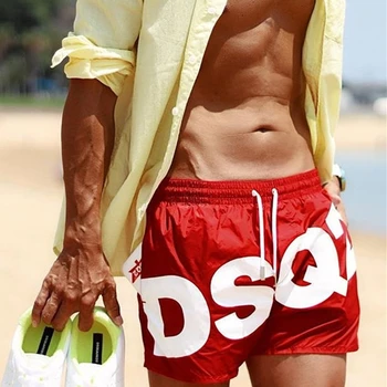 DSQ2 vyriški Paplūdimio Šortai Spausdintos Raidės Vasarą Veikia Šortai Bėgiojimas Fitneso Quick Dry Mens sporto Salė 2021The Naujas Mados Vyrams Šortai